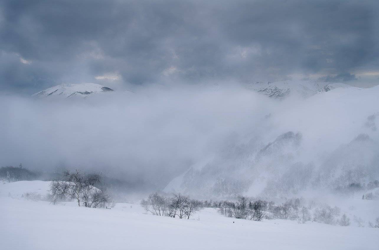 горы, кавказ, лаго-наки, зима, Фёдор