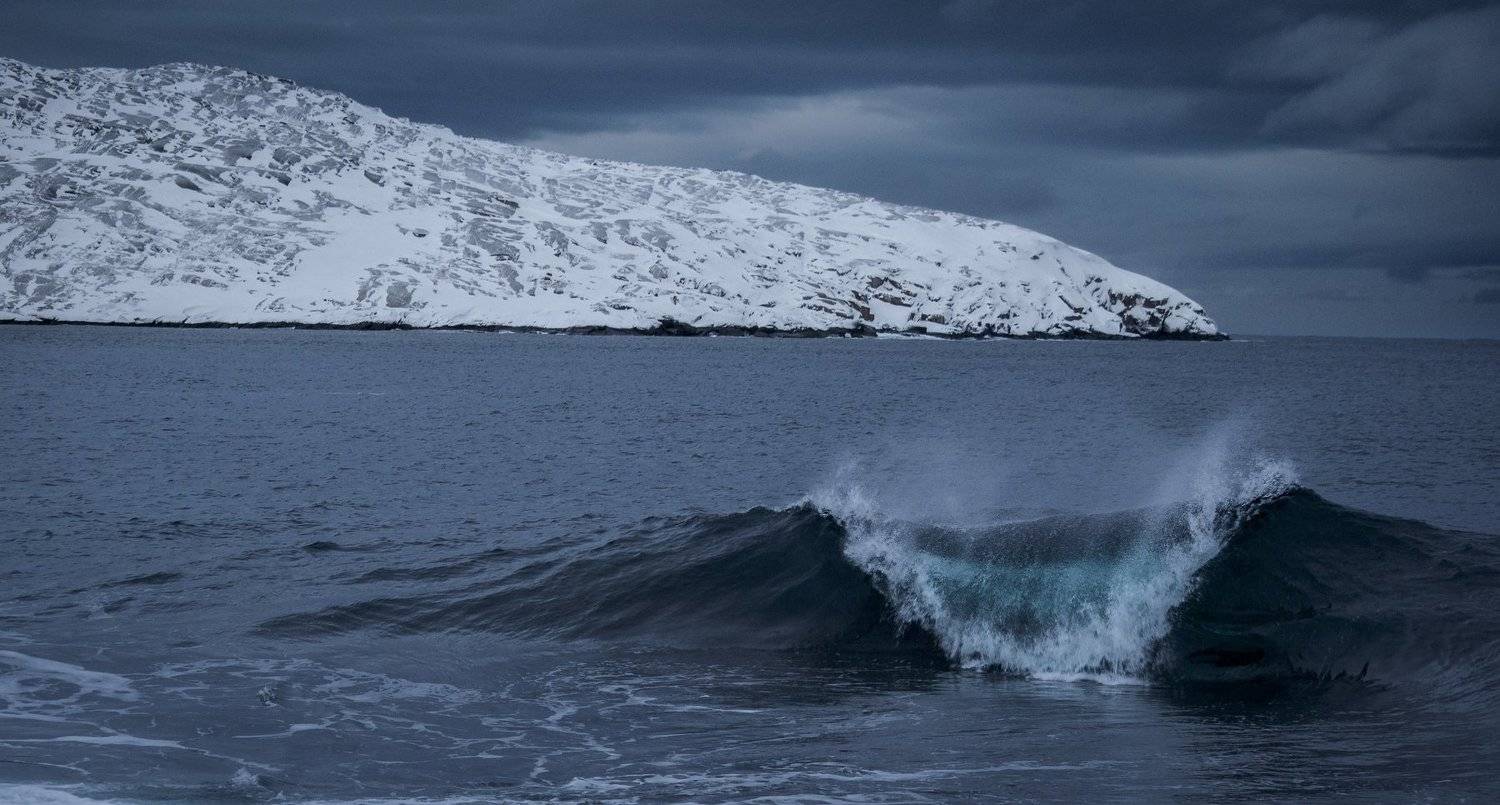 Териберка, Баренцево море, Кольский полуостров, Мурманск, Север, Лазурь, Волны, шторм, Владимир Карпухин