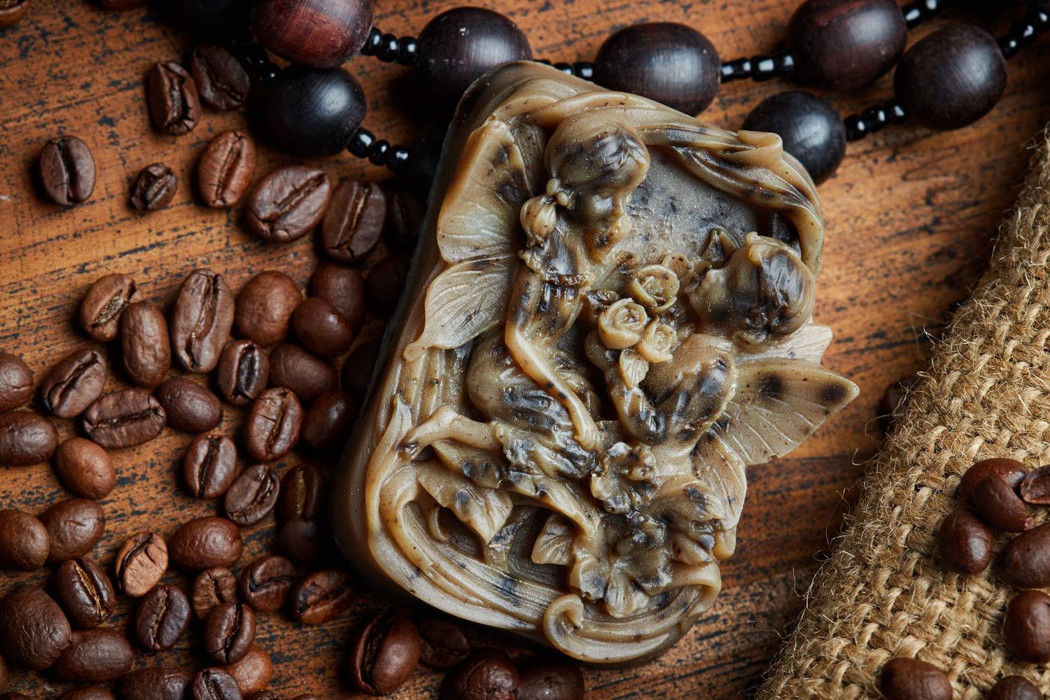 мыло, кофе, ручная работа, рекламная фотография, натюрморт, стиль, кофейные зерна,, Виталий Мытник