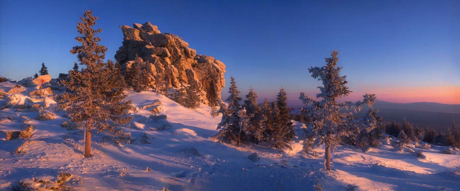 зюраткуль, горы, зима, урал, Владимир Ляпин