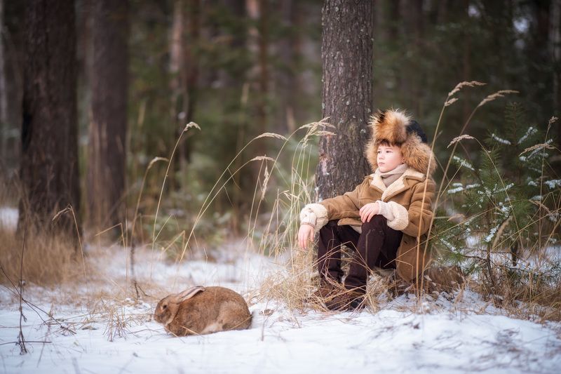 В лесу фото превью
