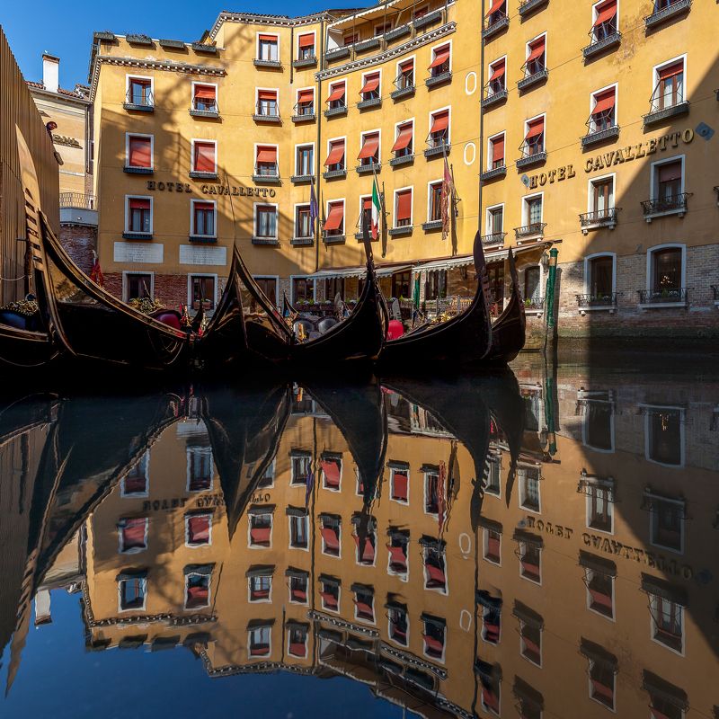 Italy, venice, gondola,cityscape, Venice Mirror фото превью