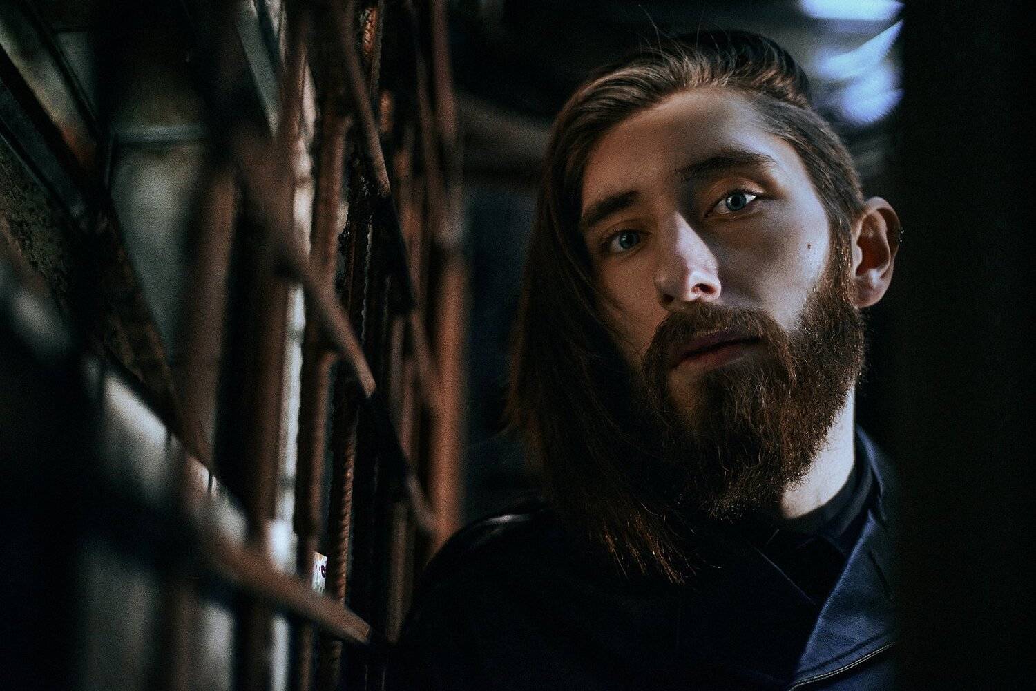 portrait, colour, eyes, man, beard, Павел Соколов