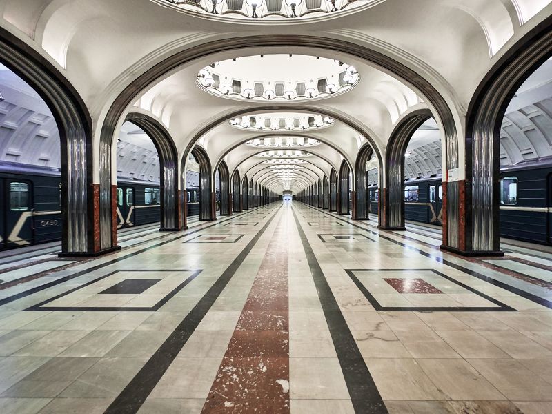 город, Москва, архитектура, метро  Ст.м.Маяковская  фото превью