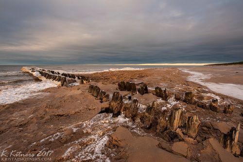 Pier In Winter