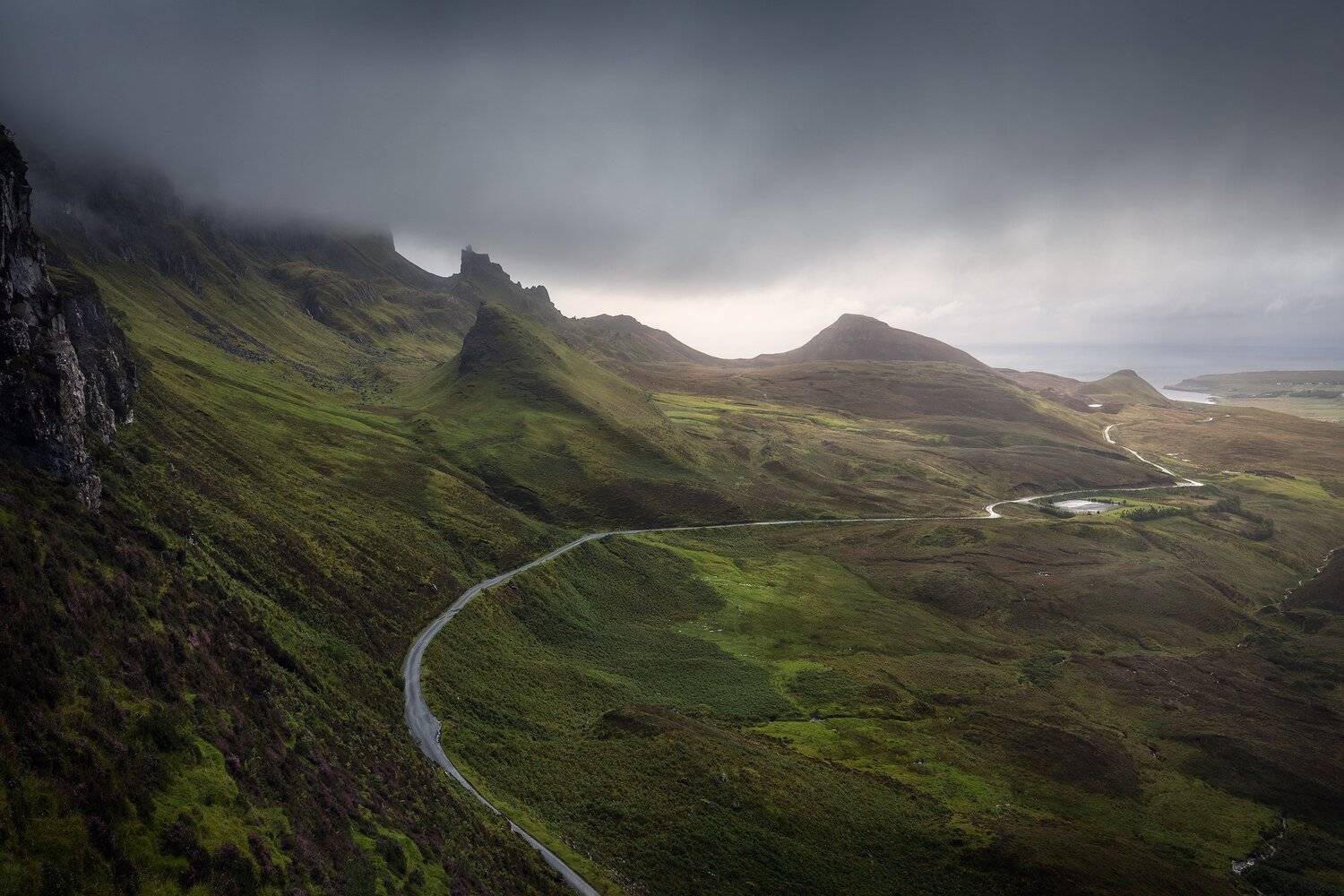 quiraing scotland isle of skye mountains hills mood light, Maciej Warchoł