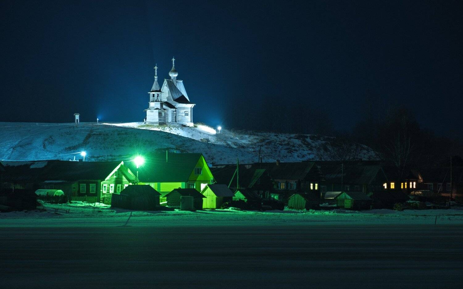 россия, архангельская область, кенозерье, пейзаж, зима, снег, минимализм, церковь, север, заповедник, Оборотов Алексей
