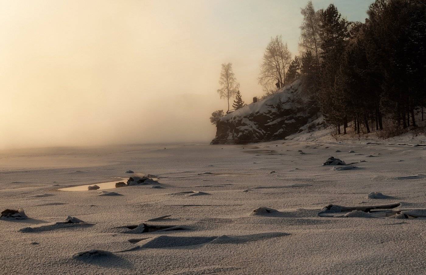 мороз. берег. изморозь., Марина Фомина