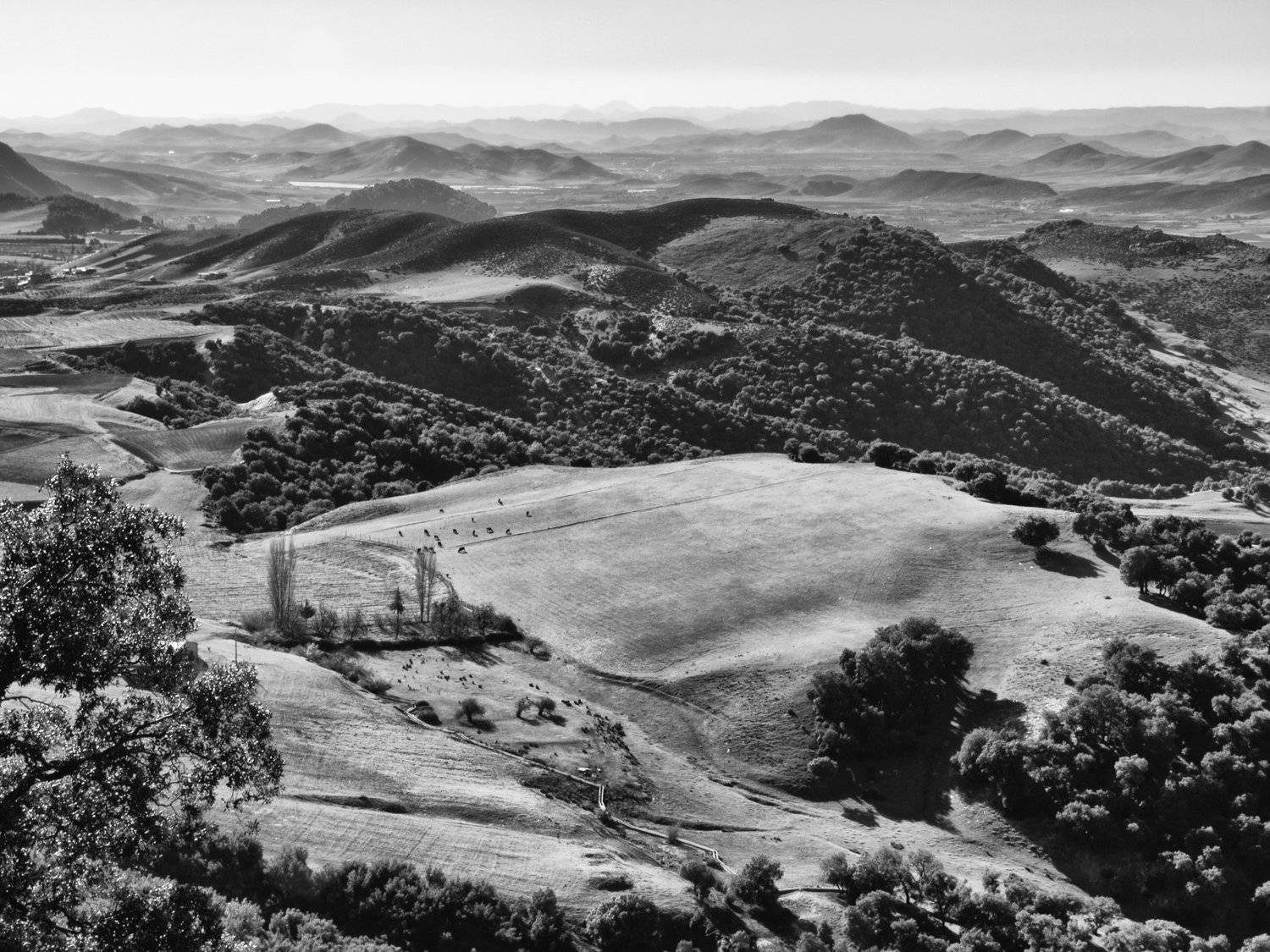Black and white, Morocco, Atlas, Landscape, Monochrome, Fez, Mountains, Elena Beregatnova