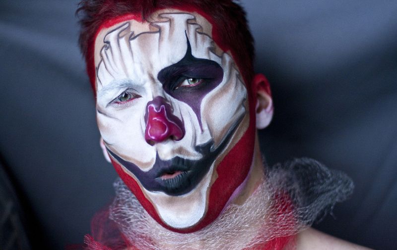 клоун, фейсарт, фейс, art , face, портрет, хелоуин Клоун фото превью