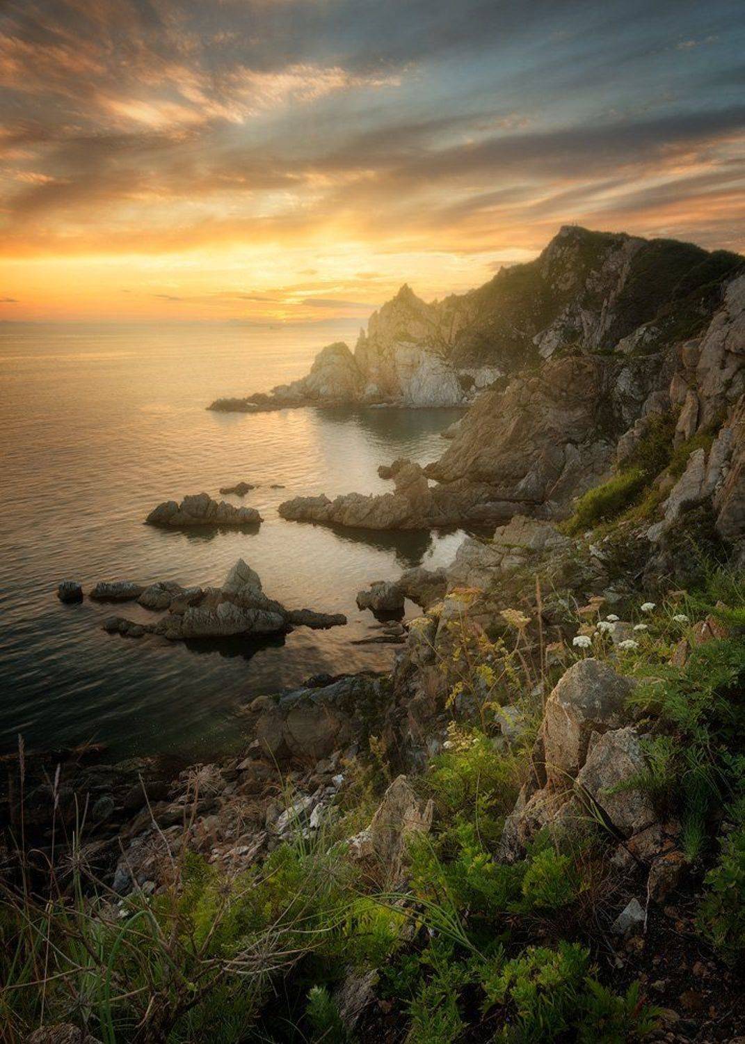 приморский край, море, солнце, рассвет, море, побережье, Сорокин Алексей