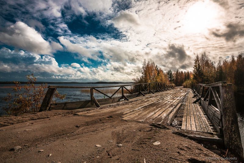 #photobydmitrygorkovets #landscapes #autumn #karelia #russia #bridge Мост на Унутозере. Карелия. Осень 2016. Bridge. Unut lake. Karelia. Russia. Autumn 2016. фото превью
