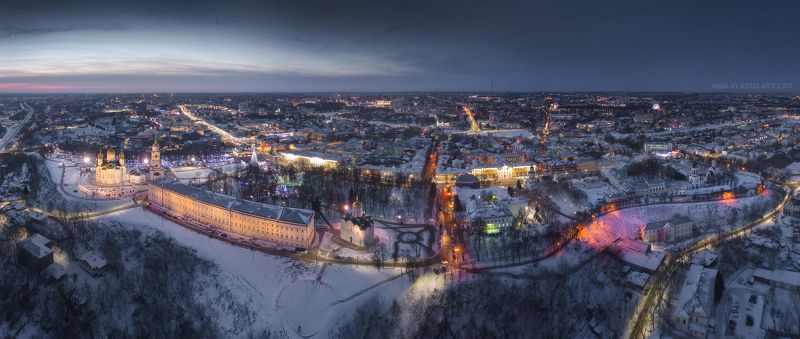 Огни вечернего города  фото превью
