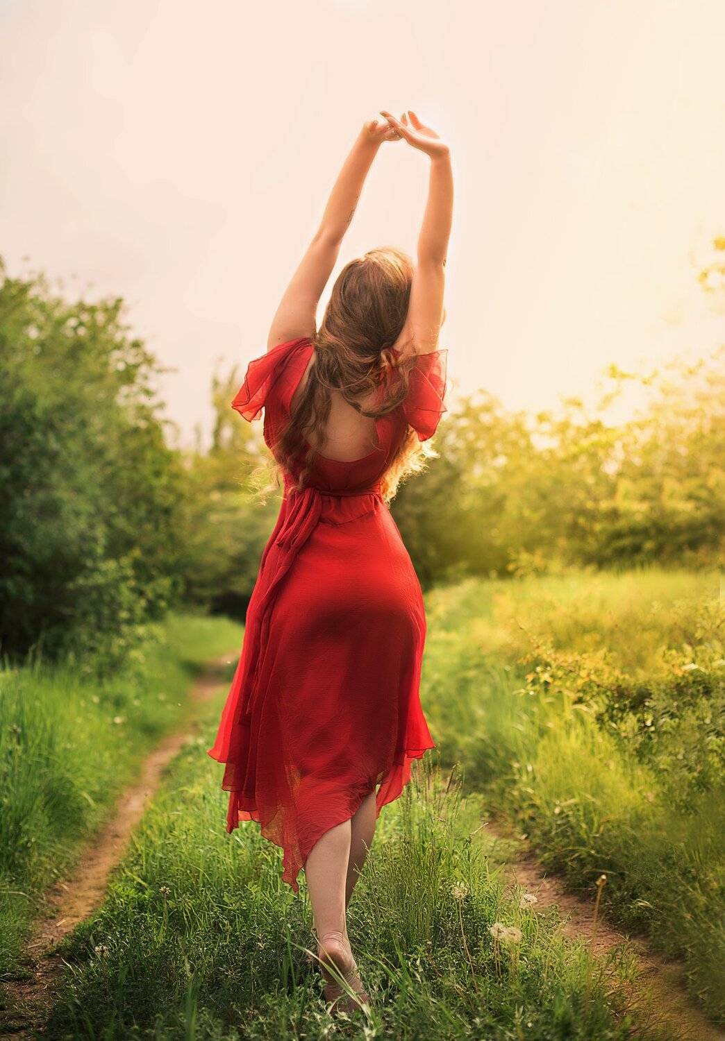 девушка, лето, одуванчики, red, girl female fashion model portrait beauty, Стрелкова Мария
