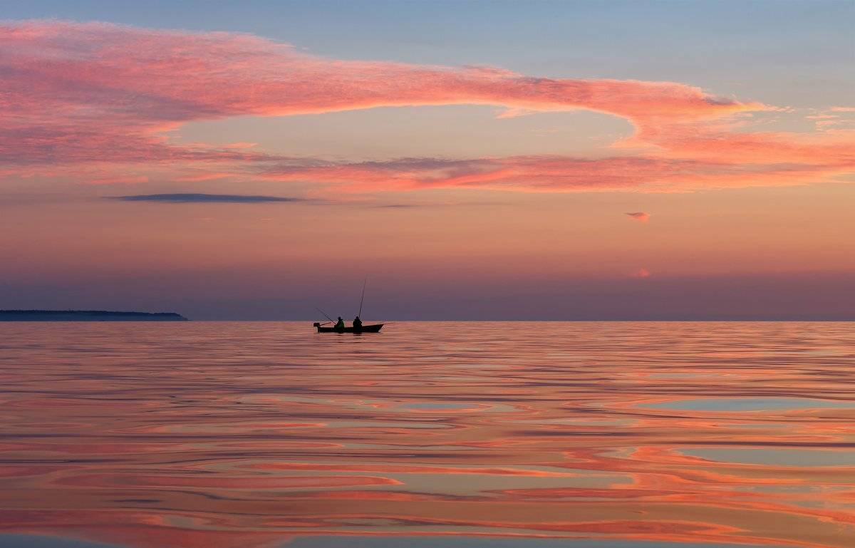 Закат на Финском заливе., Юрий Чернов