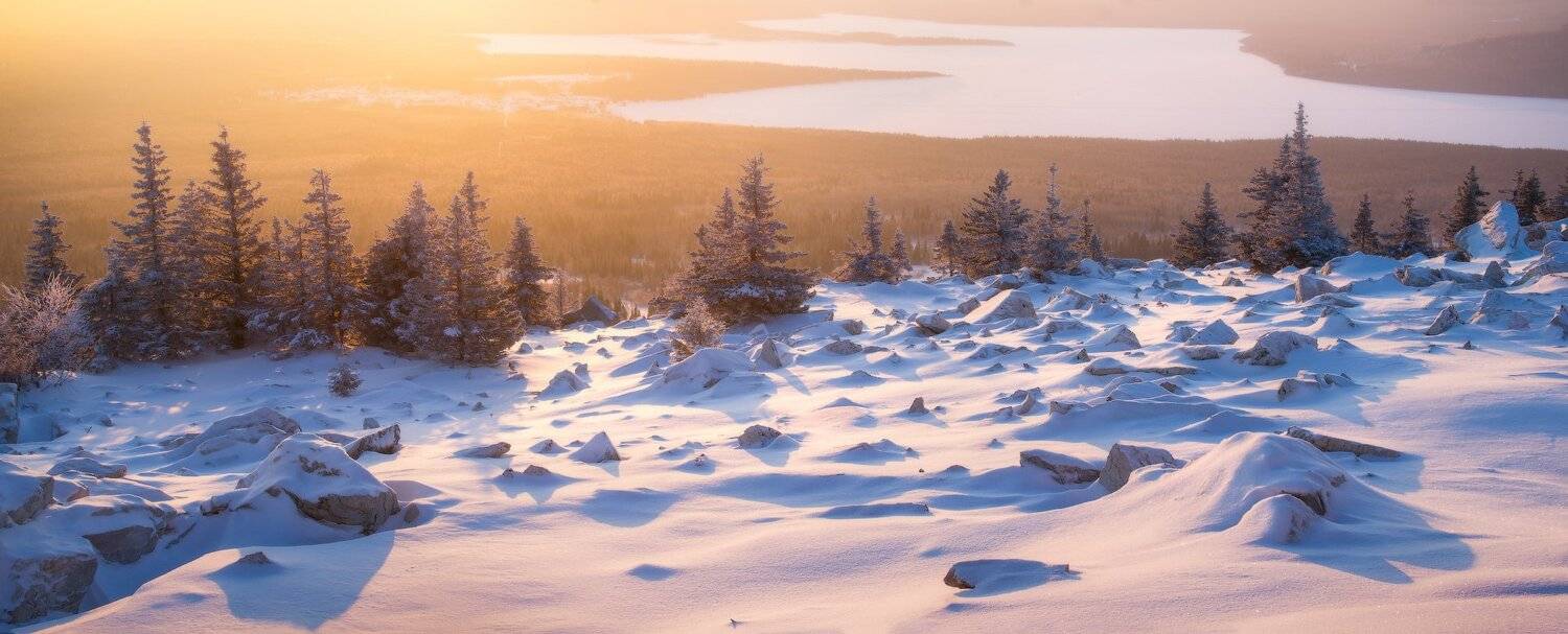 зюраткуль, горы, зима, урал, Владимир Ляпин