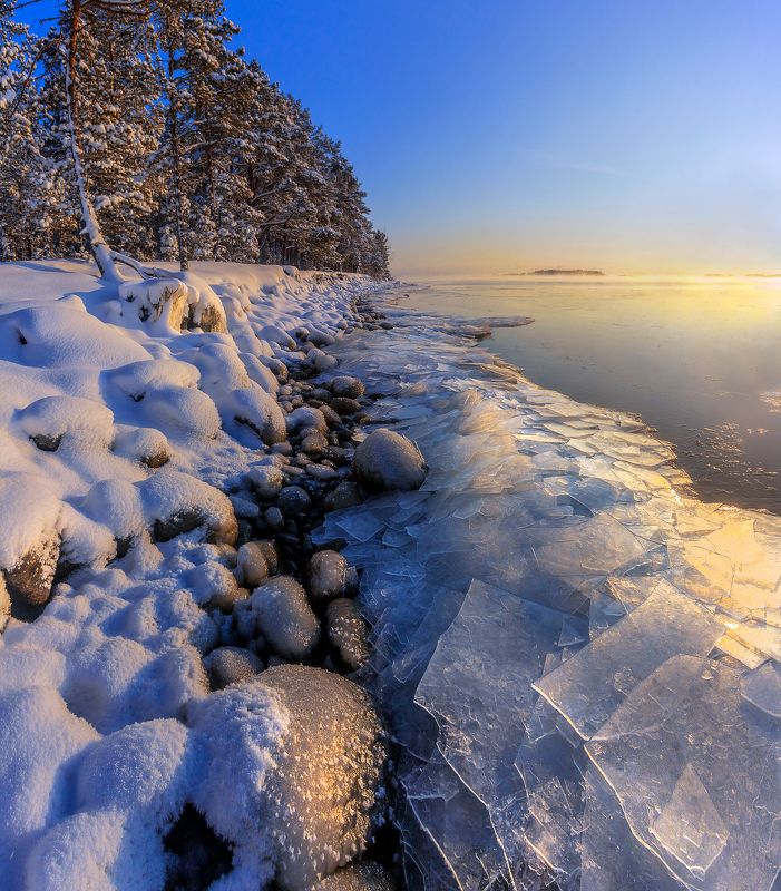 Лед на Ладоге. Карелия. фото превью