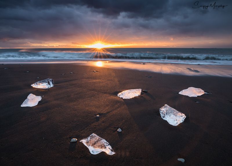 iceland diamond beach jokulsarlon Truly diamond beach. фото превью