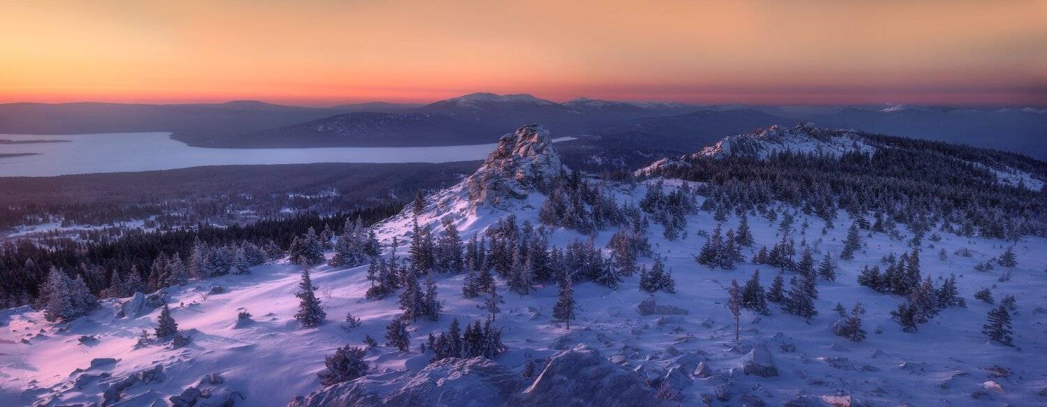 зюраткуль, горы, зима, урал, Владимир Ляпин