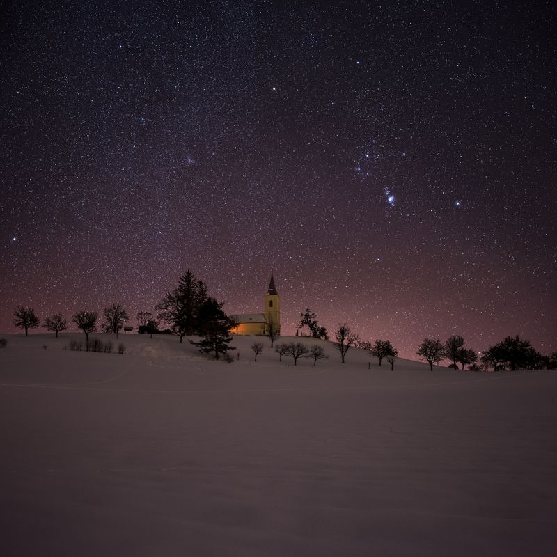 church, stars, orion, galaxy, night, nightscape, Take me to church.. фото превью