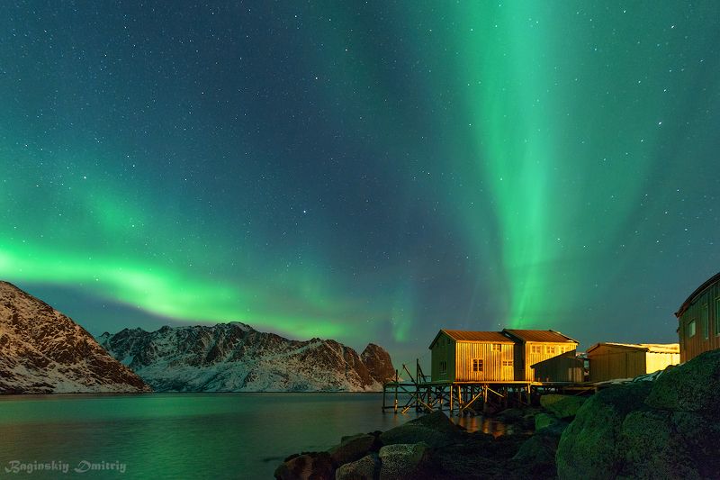 норвегия, северное сияние, аврора Северное сияние фото превью