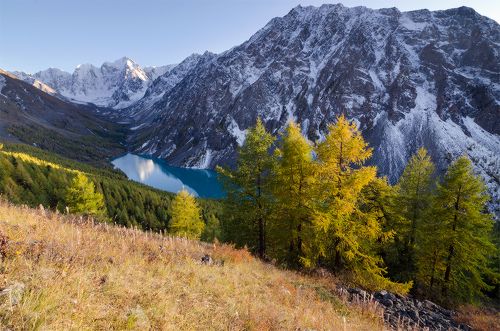 тихий вечер над озером