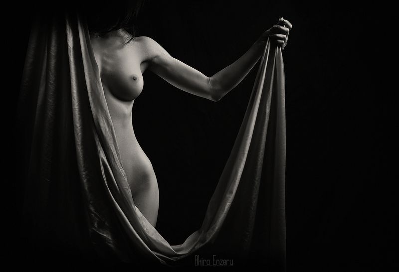 portrait, nude, studio Занавес фото превью