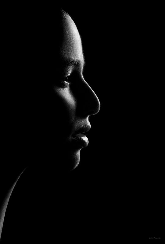 люди, девушка, портрет, профиль, черно-белое, тень, контур, глаза, взгляд, свет, студия, креатив, фотокузница, ivankovale Burn my Shadow фото превью