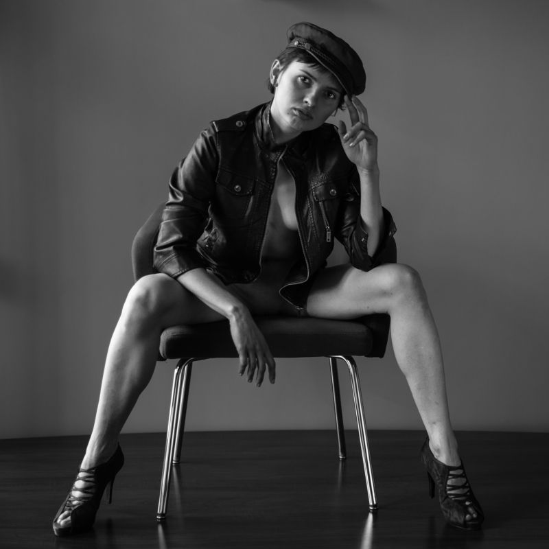 girl, woman, арт, портрет, portrait, женщина Cap - Шапка с козырьком фото превью