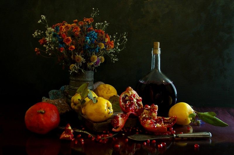 pomegranate and quince Pomegranate and quince фото превью