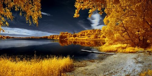 Путешествие в август. Инфракрасная фотография.