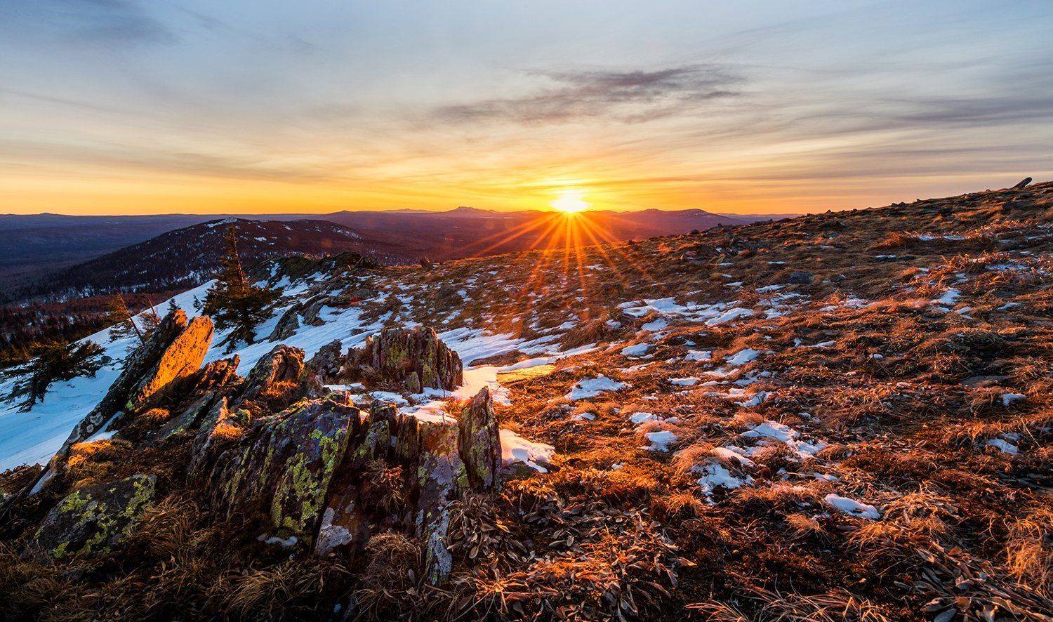 уреньга, урал, россия, закат, январь, зима, курумник, Василий Яковлев