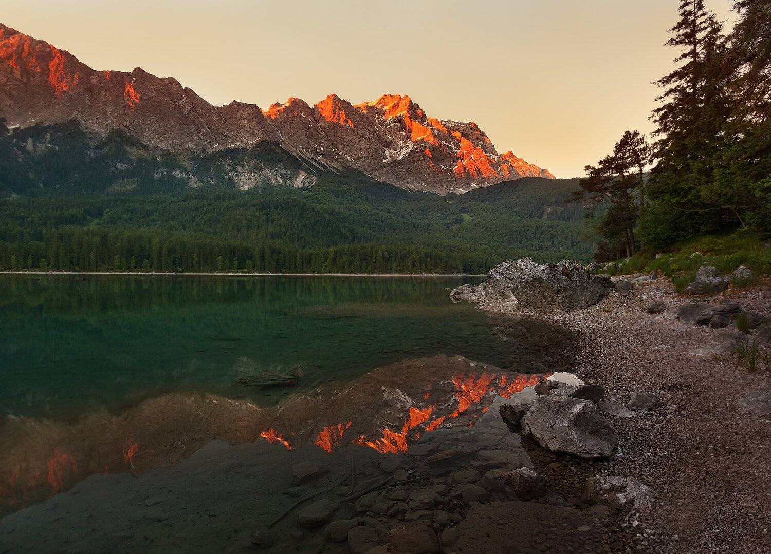бавария, айбзее, eibsee, горы, рассвет, Андрей Родионов