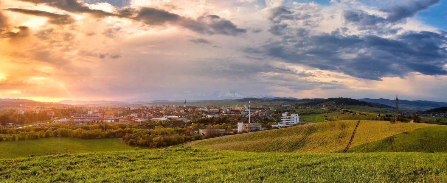 словакия, европа, весна, апрель, горы, татры, город, вечер, закат, Вейзе Максим