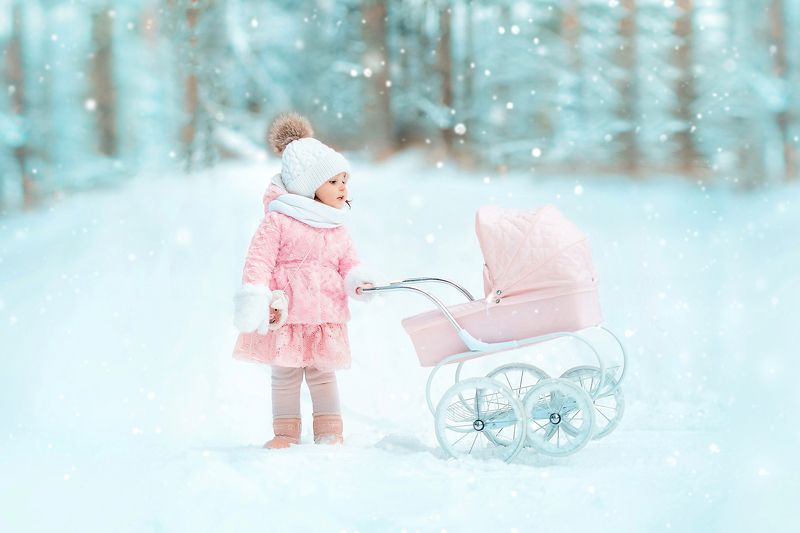 #winter #snow #little #girl #photoatr #photowalk #forest #зима #сказка #девочка Winter walk фото превью