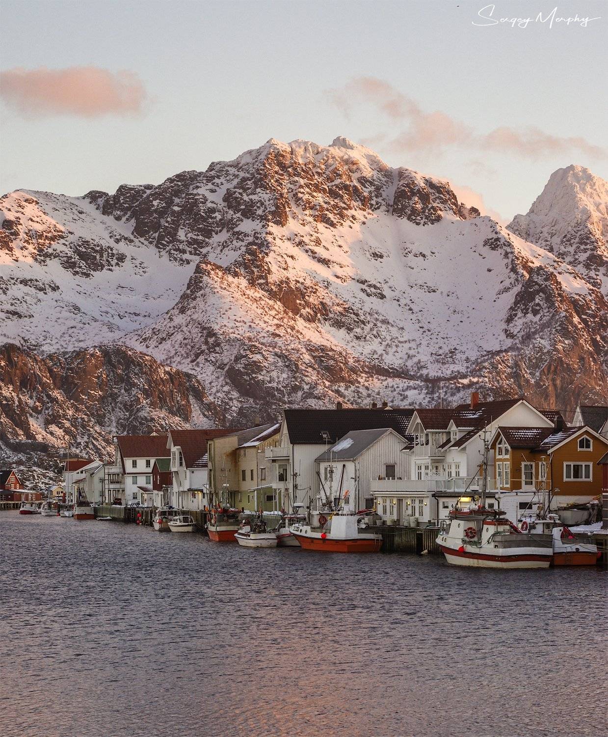 sunrise henningsvaer lofotens norway, Sergey Merphy