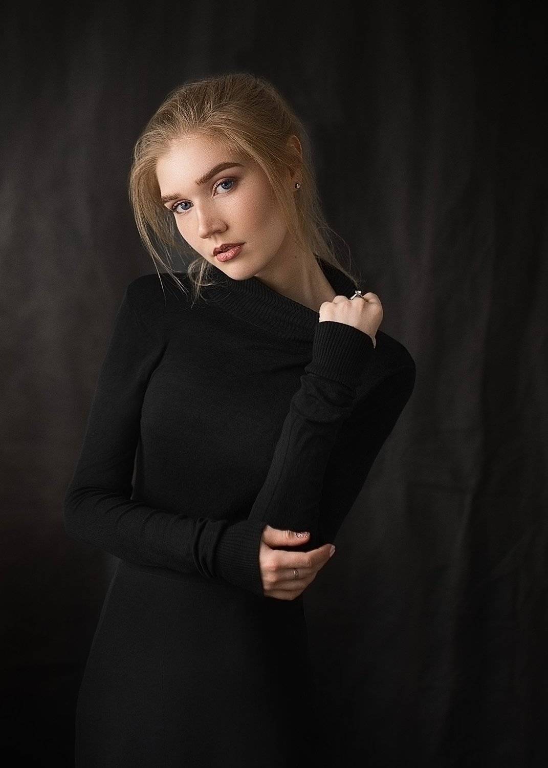 девушка, модель, красота, глаза, портрет, лицо, блондинка, молодая, Евгений Сибиряев