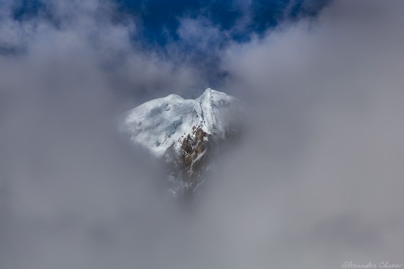 аннапурна, гималаи, горы, вершина, облака Сердце Аннапурны фото превью