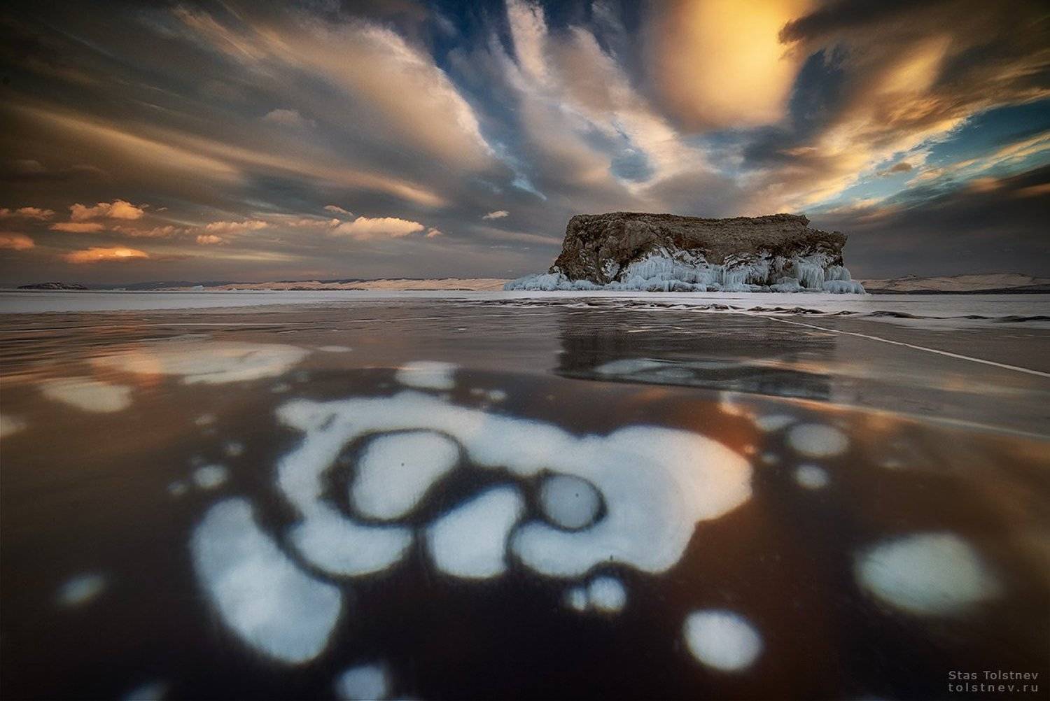 байкал, лед, зима,, Станислав Толстнев