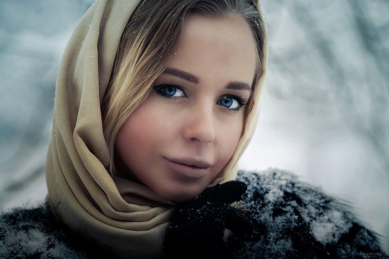 karenabramyan,fashion,portrait,winter,girl,art,eyes Anastasia фото превью