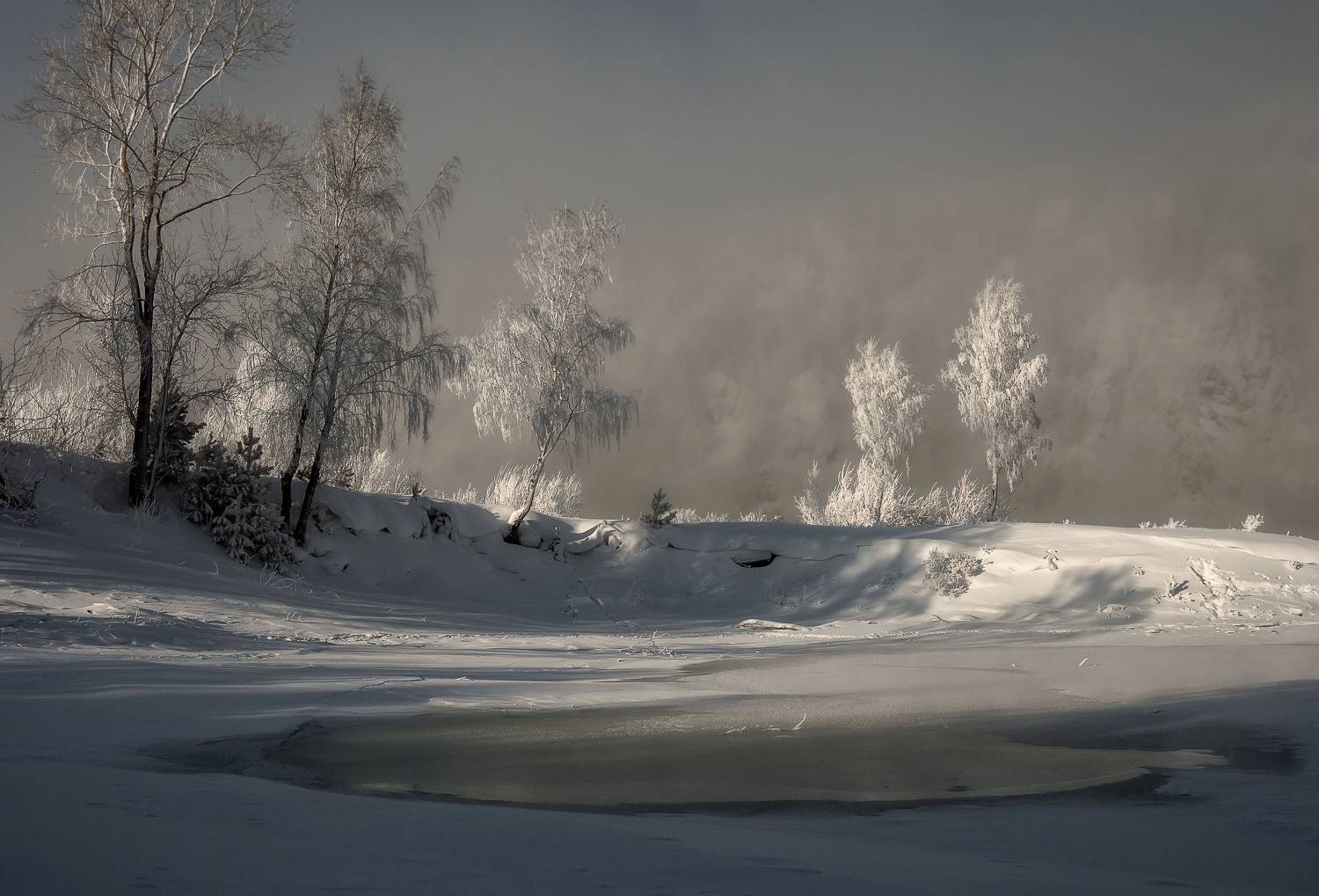 мороз. берег. изморозь., Марина Фомина