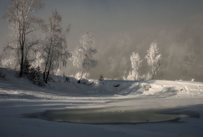 Холодный рассвет. фото превью