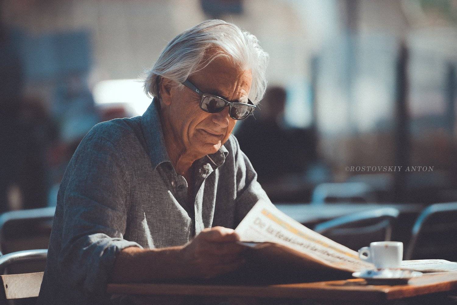 портрет, утро, кофе,, Антон Ростовский