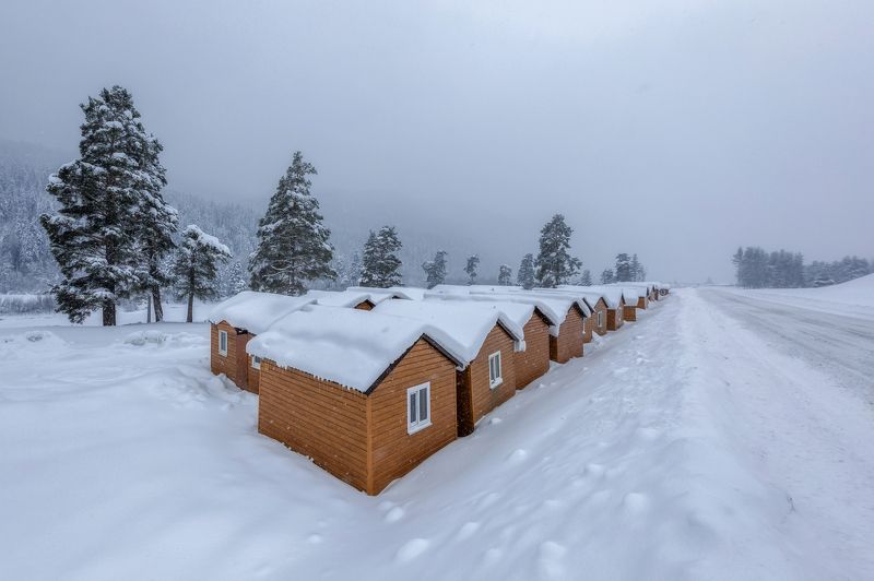 карачаево-черкесия ,кчр ,горы,архыз, Снежные домики ... фото превью