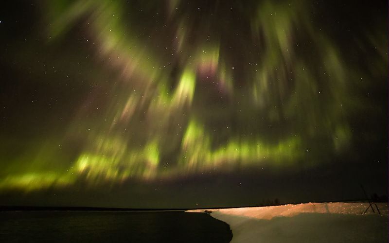Северное сияние фото превью