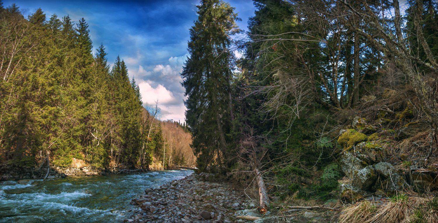 река,гоначхир,берег,кчр, Елена Брежицкая