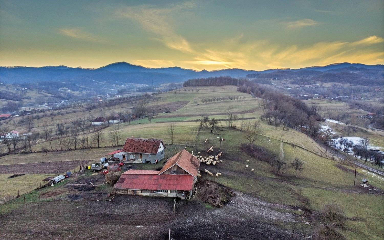 sunset,colors,hdr,drone,nature,romania,, Marius Turc