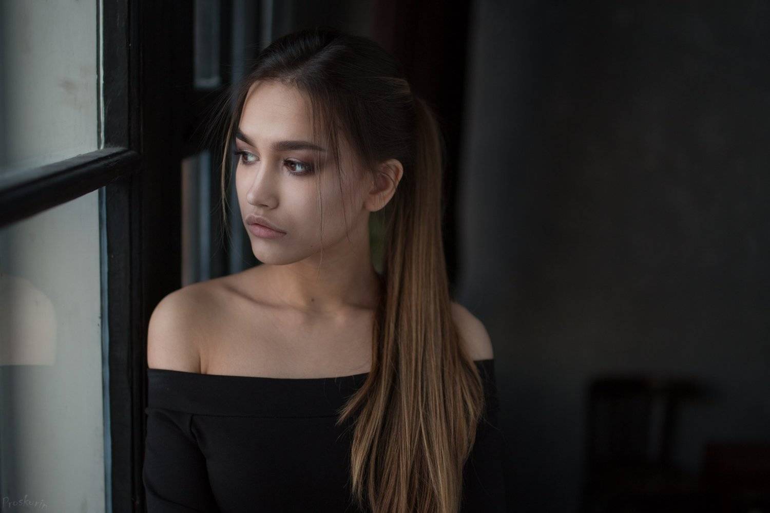 портрет, девушка, Иван Проскурин