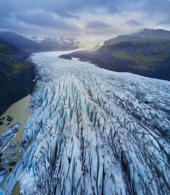 iceland, исландия, дрон, drone Щупальца Ватнайекюдль фото превью