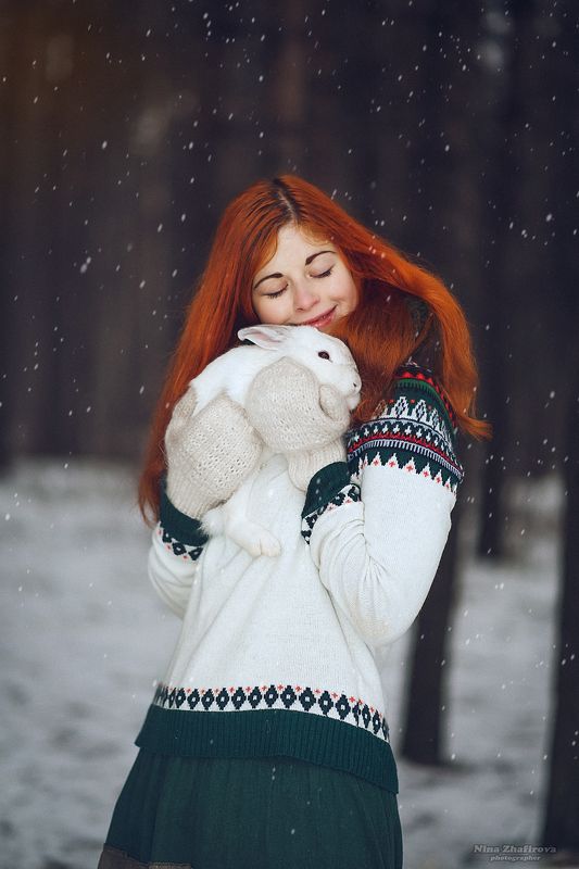 Лиза и кролик фото превью